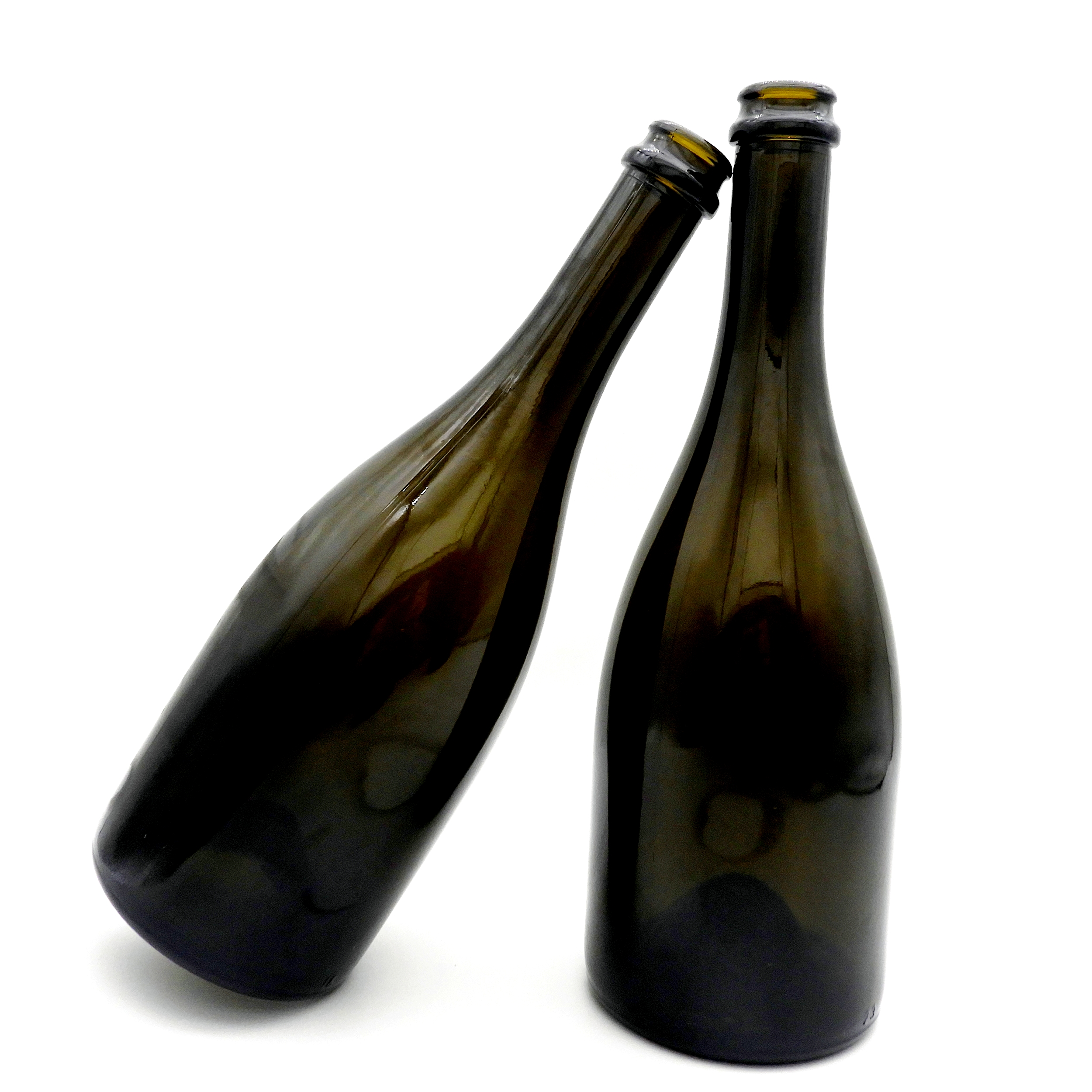 750ml Dark green champagne bottle