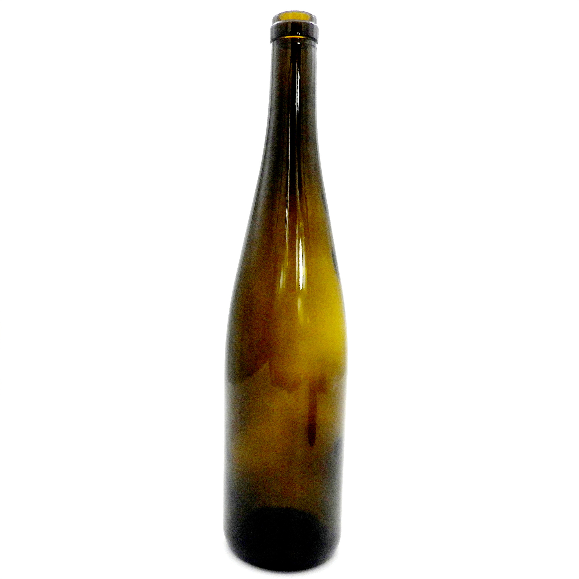 750ml Dark Green Hock Glass Bottle with Cork Neck